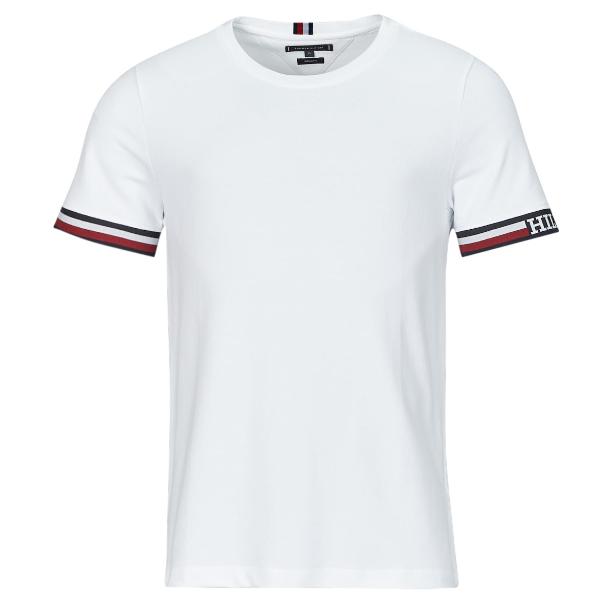 T-shirt Uomo Tommy Hilfiger  MONOTYPE BOLD GSTIPPING TEE  Bianco