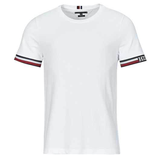 T-shirt Uomo Tommy Hilfiger  MONOTYPE BOLD GSTIPPING TEE  Bianco