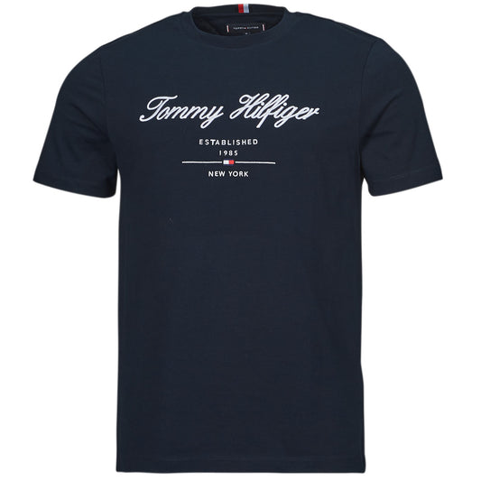 T-shirt Uomo Tommy Hilfiger  SCRIPT LOGO TEE  Marine