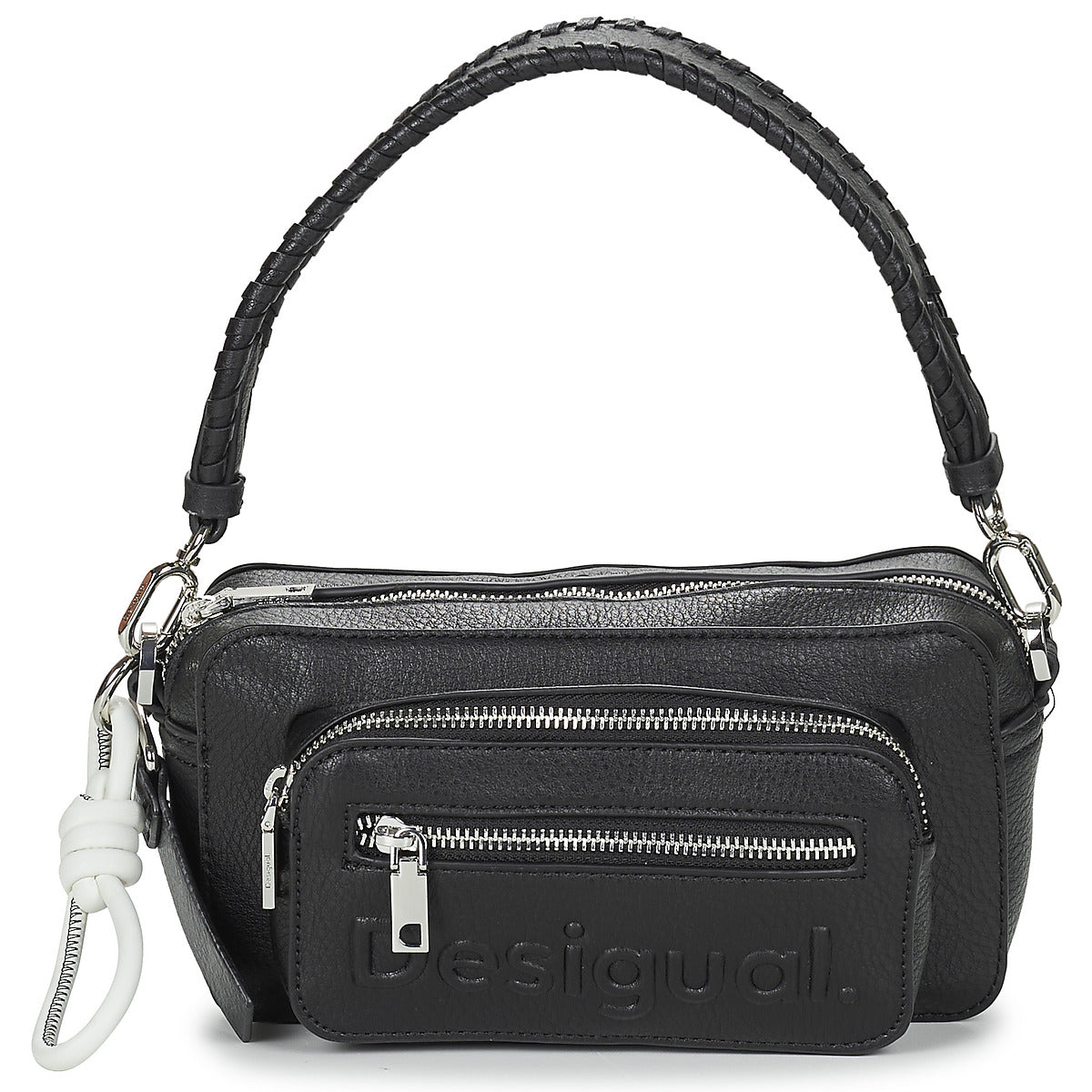 Borsa a spalla Donna Desigual  HALF LOGO 24 CAMBRIDGE  Nero