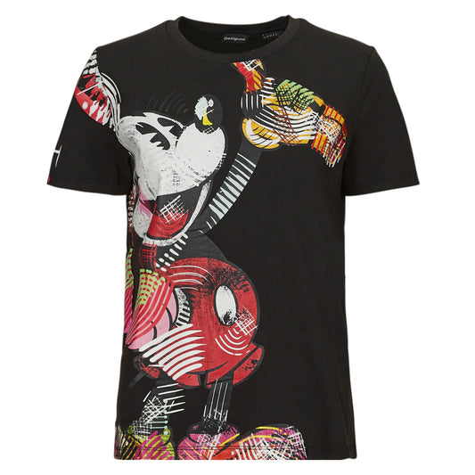 T-shirt Donna Desigual  TS_MICKEY LACROIX  Nero