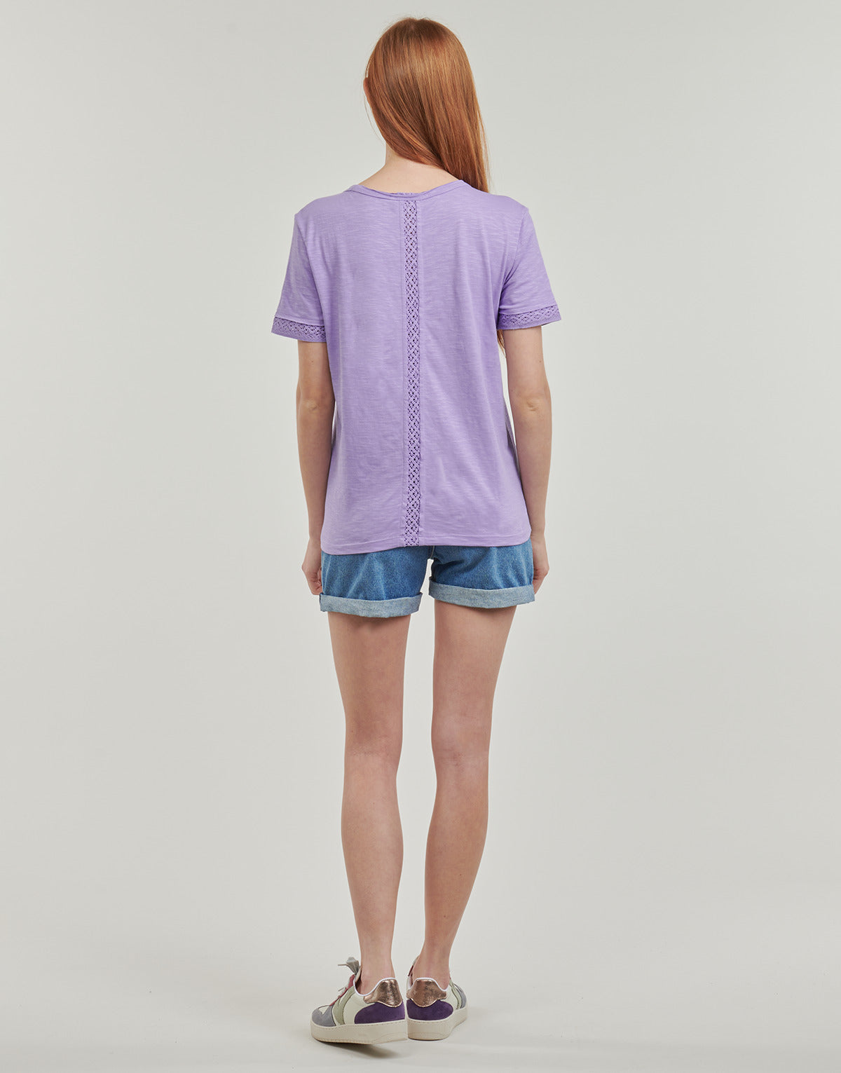 T-shirt Donna Desigual  TS_DAMASCO  Viola