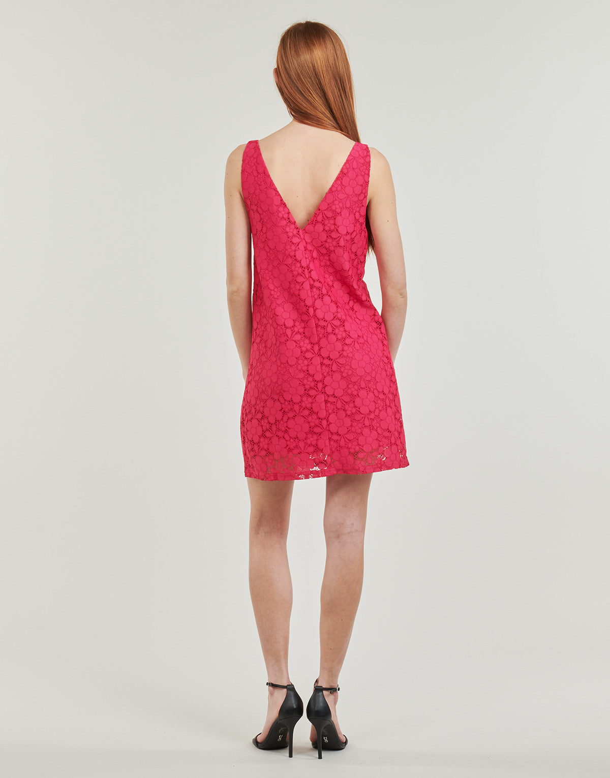 Abito corto Donna Desigual  VEST_LACE  Rosa