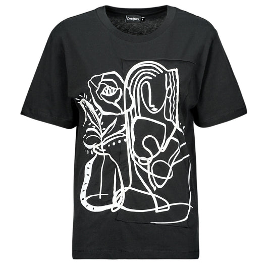 T-shirt Donna Desigual  TS_TRISTAN  Nero