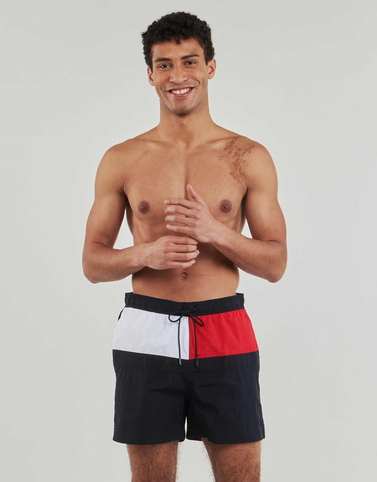 Costume / Bermuda da spiaggia Uomo Tommy Hilfiger TH CORE FLAG-S Marine