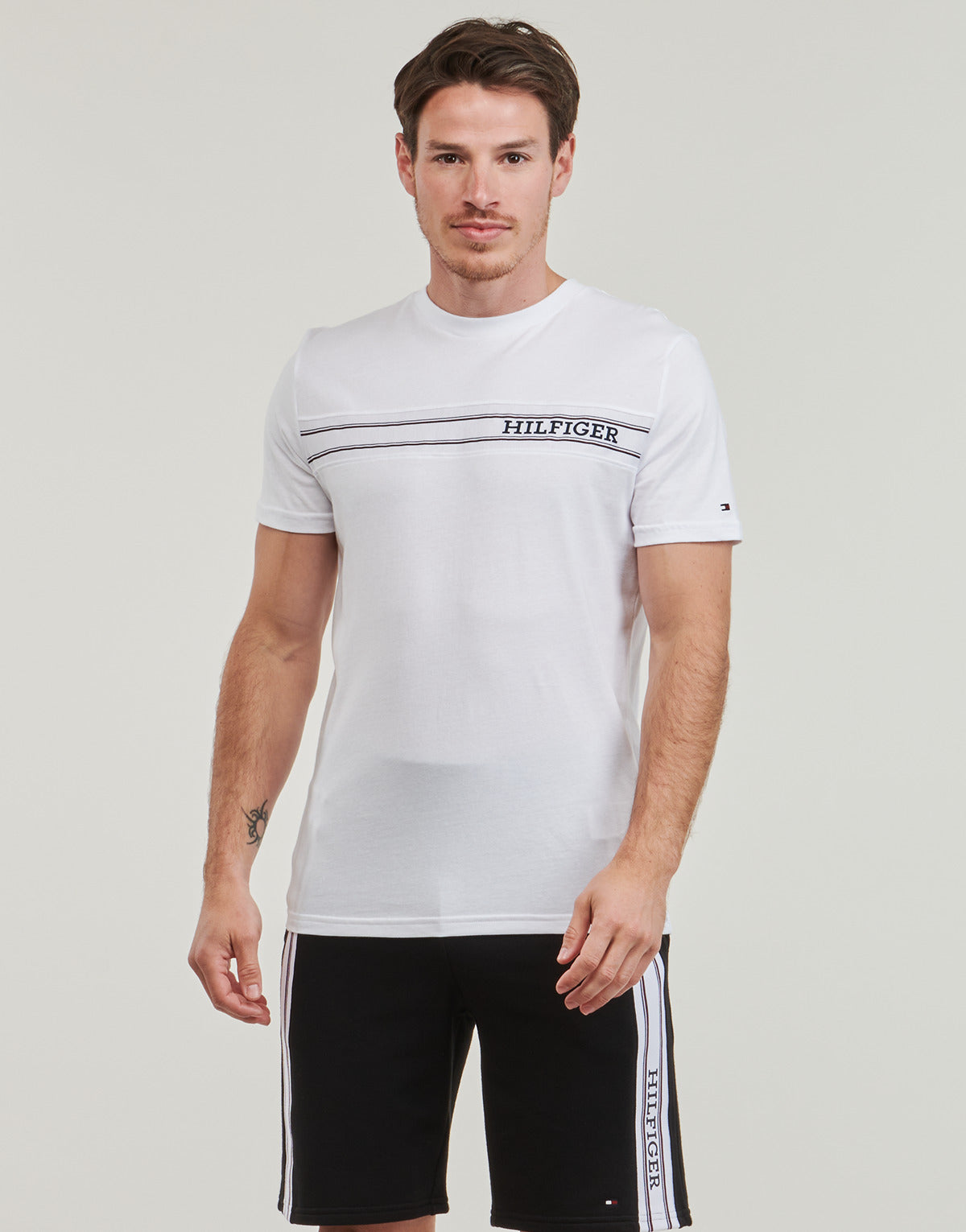 T-shirt Uomo Tommy Hilfiger  MONOTYPE STRIPE  Bianco