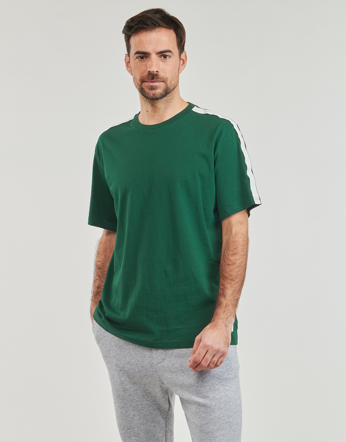 T-shirt Uomo Tommy Hilfiger  SS TEE LOGO  Verde