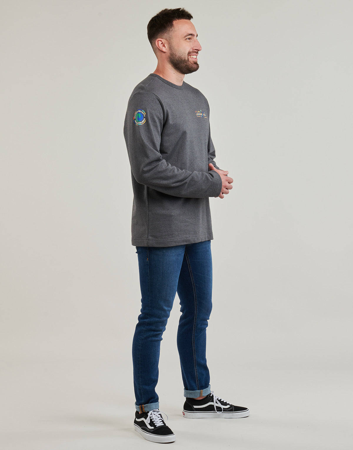 Felpa Uomo Patagonia Mens Light Weight Unity Fitz Wildrise Crew Marine