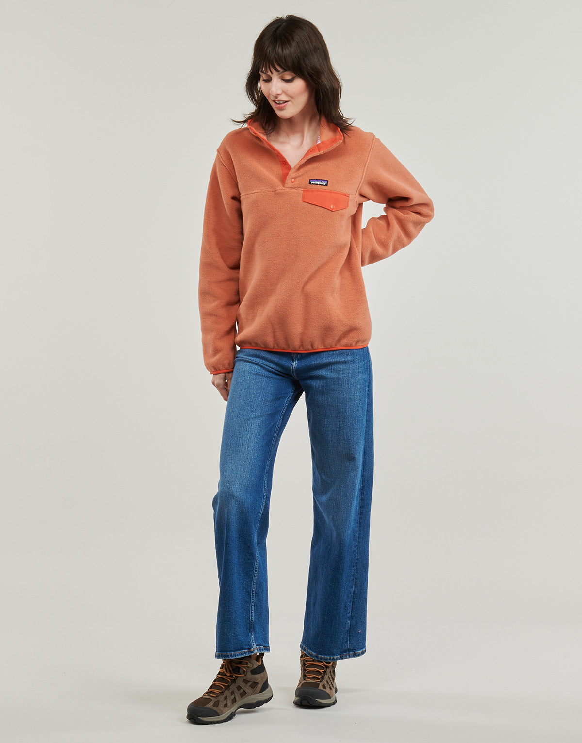 Felpa Donna Patagonia  Womens Lightweight Synch Snap-T Pullove  Arancio