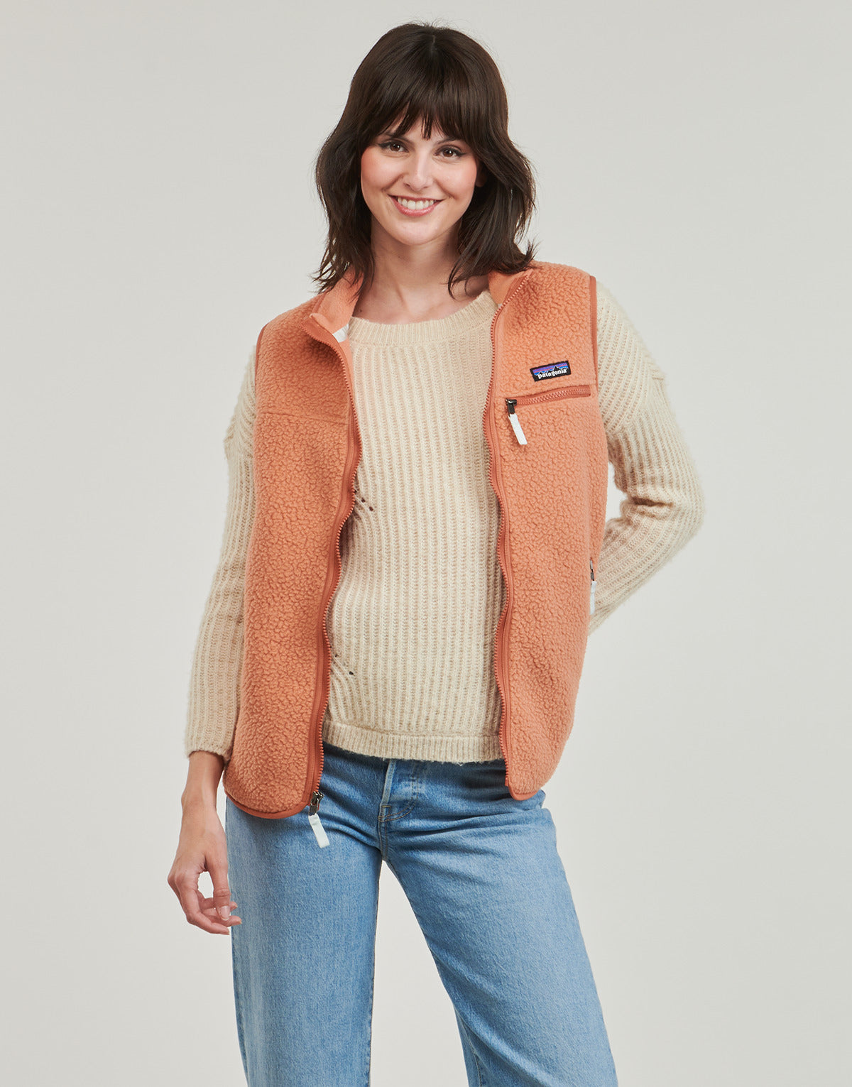 Felpa Donna Patagonia  W's Retro Pile Vest  Arancio