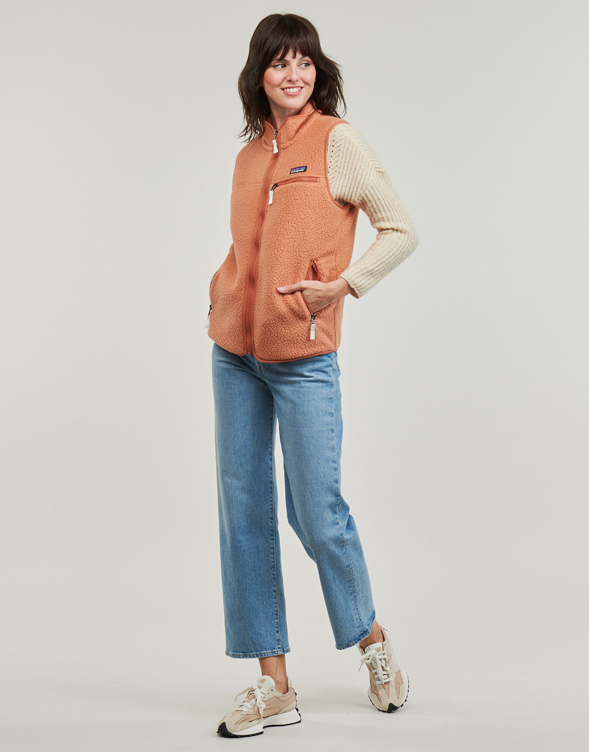 Felpa Donna Patagonia  W's Retro Pile Vest  Arancio