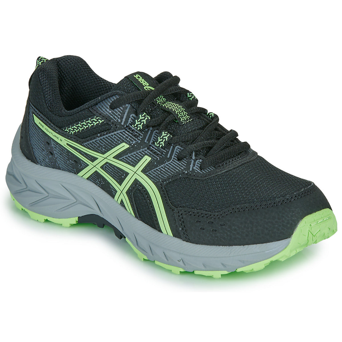 Scarpe bambini ragazzo Asics  PRE-VENTURE 9 GS  Nero