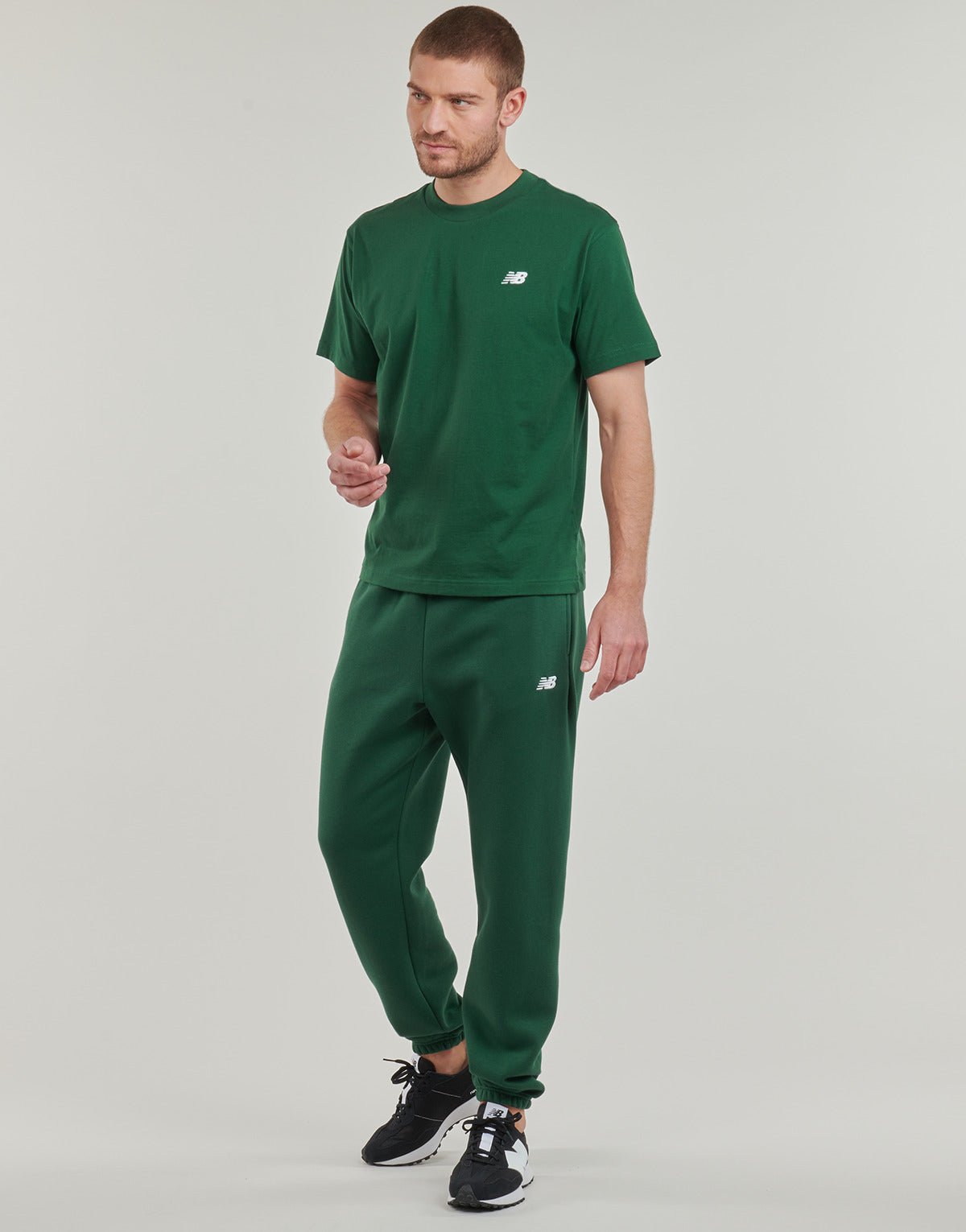 T-shirt Uomo New Balance  SMALL LOGO JERSEY TEE  Verde