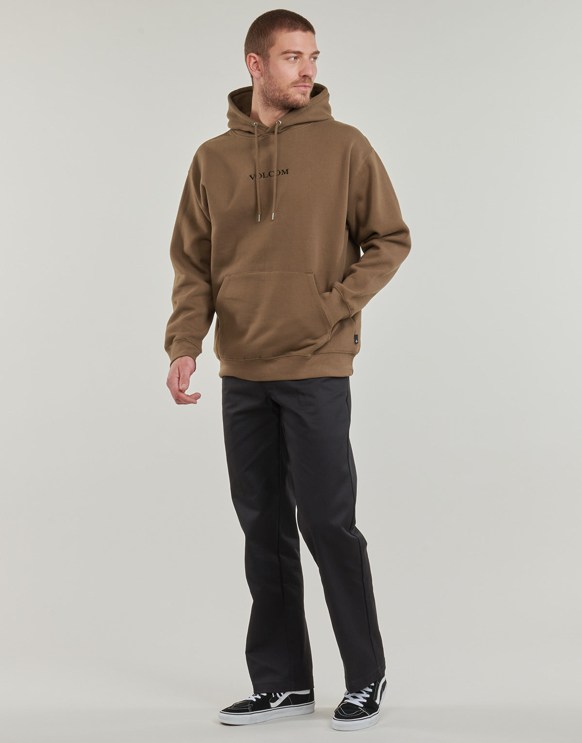 Felpa Uomo Volcom  VOLCOM STONE PO FLEECE  Marrone