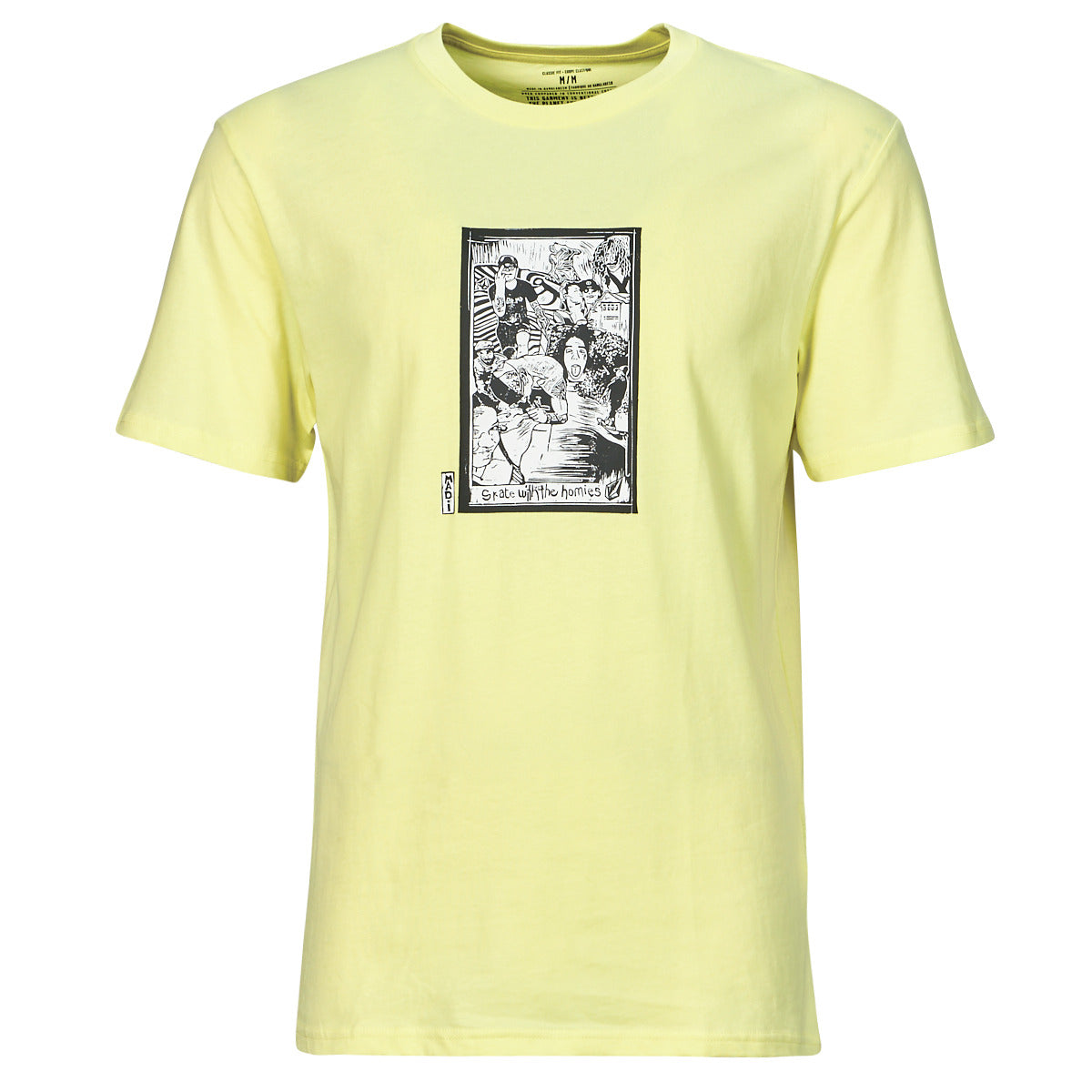 T-shirt Uomo Volcom MADITI BSC SST Giallo