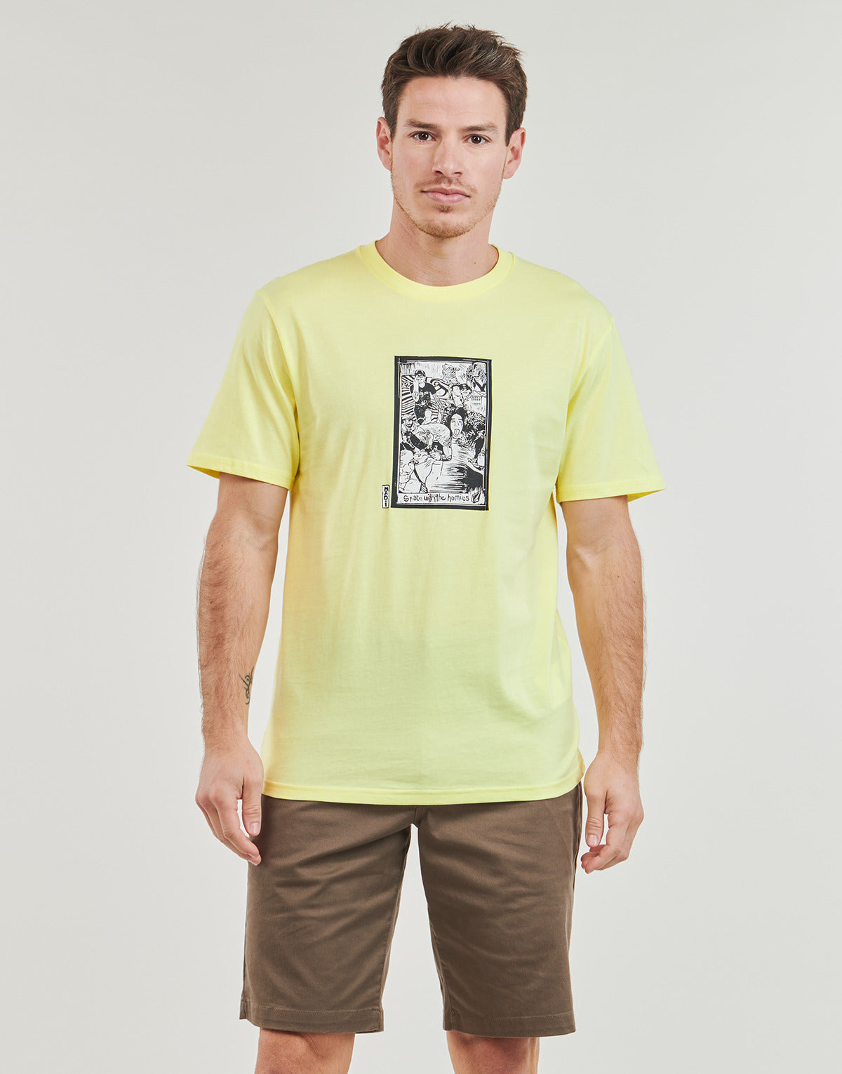 T-shirt Uomo Volcom MADITI BSC SST Giallo