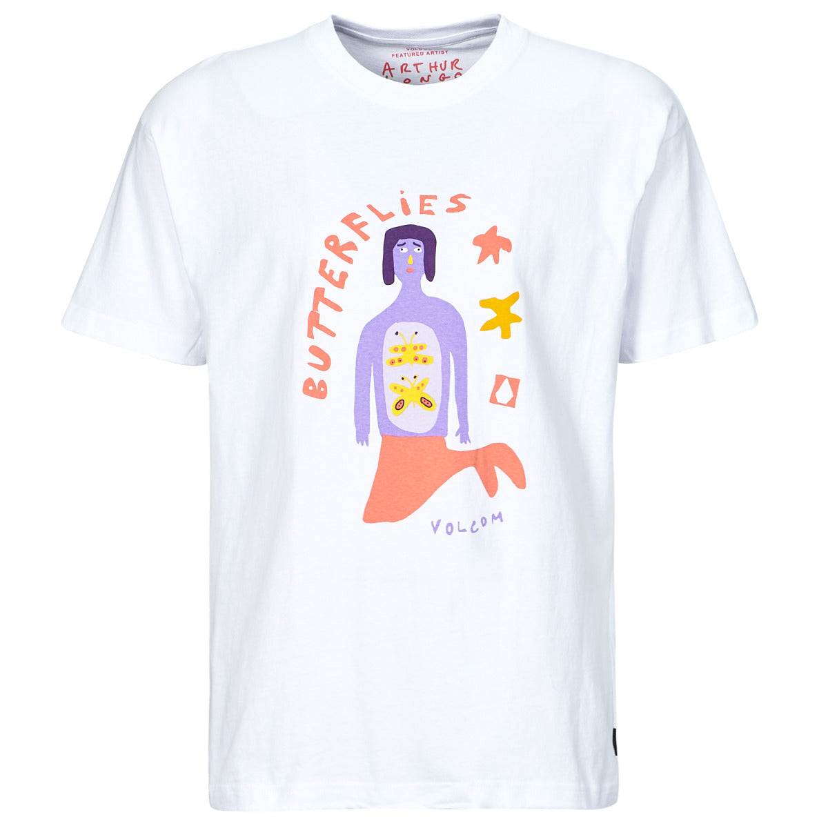 T-shirt Uomo Volcom FA ARTHUR LONGO 2 LSE SST Bianco