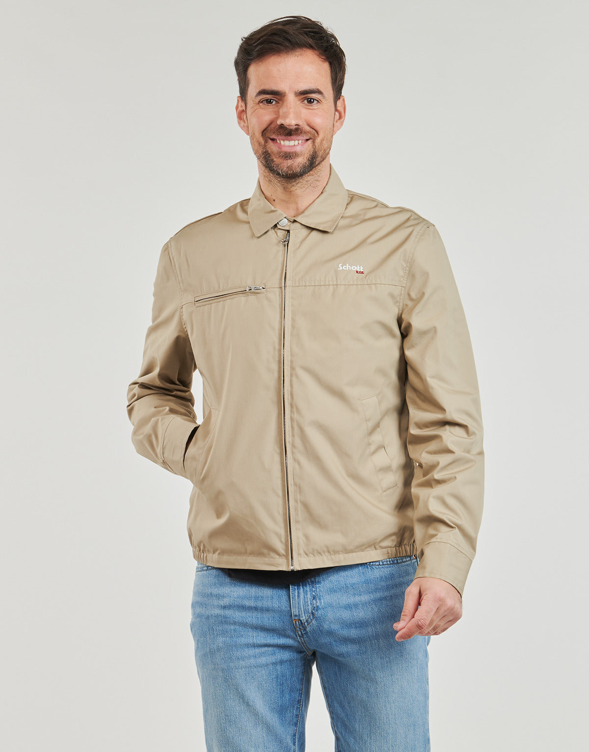 Giubbotto Uomo Schott  CADAMS  Beige