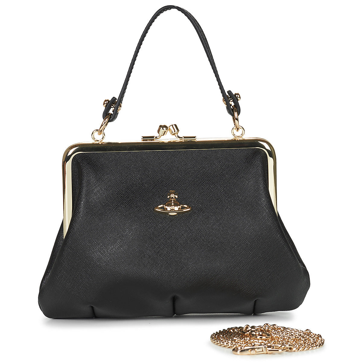Borsette Donna Vivienne Westwood GRANNY FRAME PURSE Nero