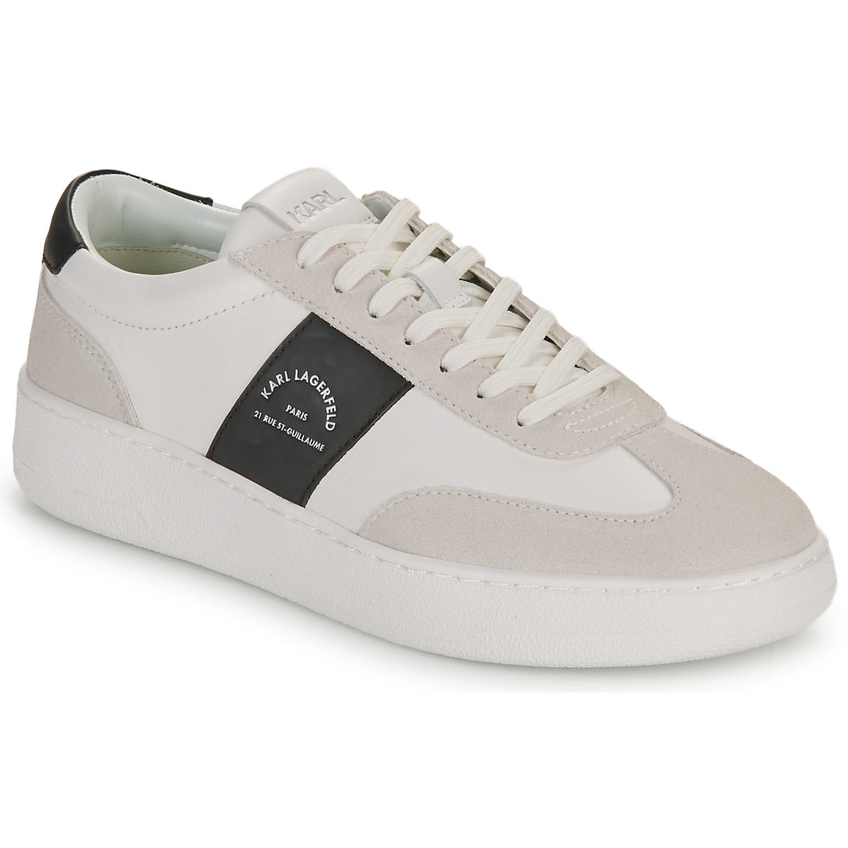 Sneakers Uomo Karl Lagerfeld  KOURT III Maison Band Lo Lace  Bianco