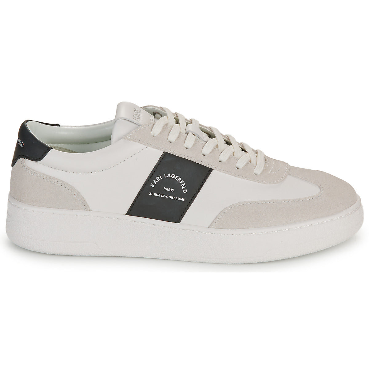 Sneakers Uomo Karl Lagerfeld  KOURT III Maison Band Lo Lace  Bianco