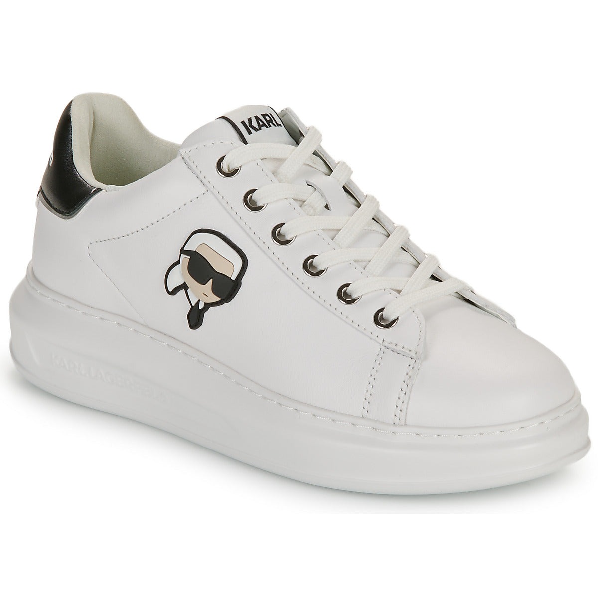 Sneakers basse Donna Karl Lagerfeld KAPRI Karl NFT Lo Lace Bianco