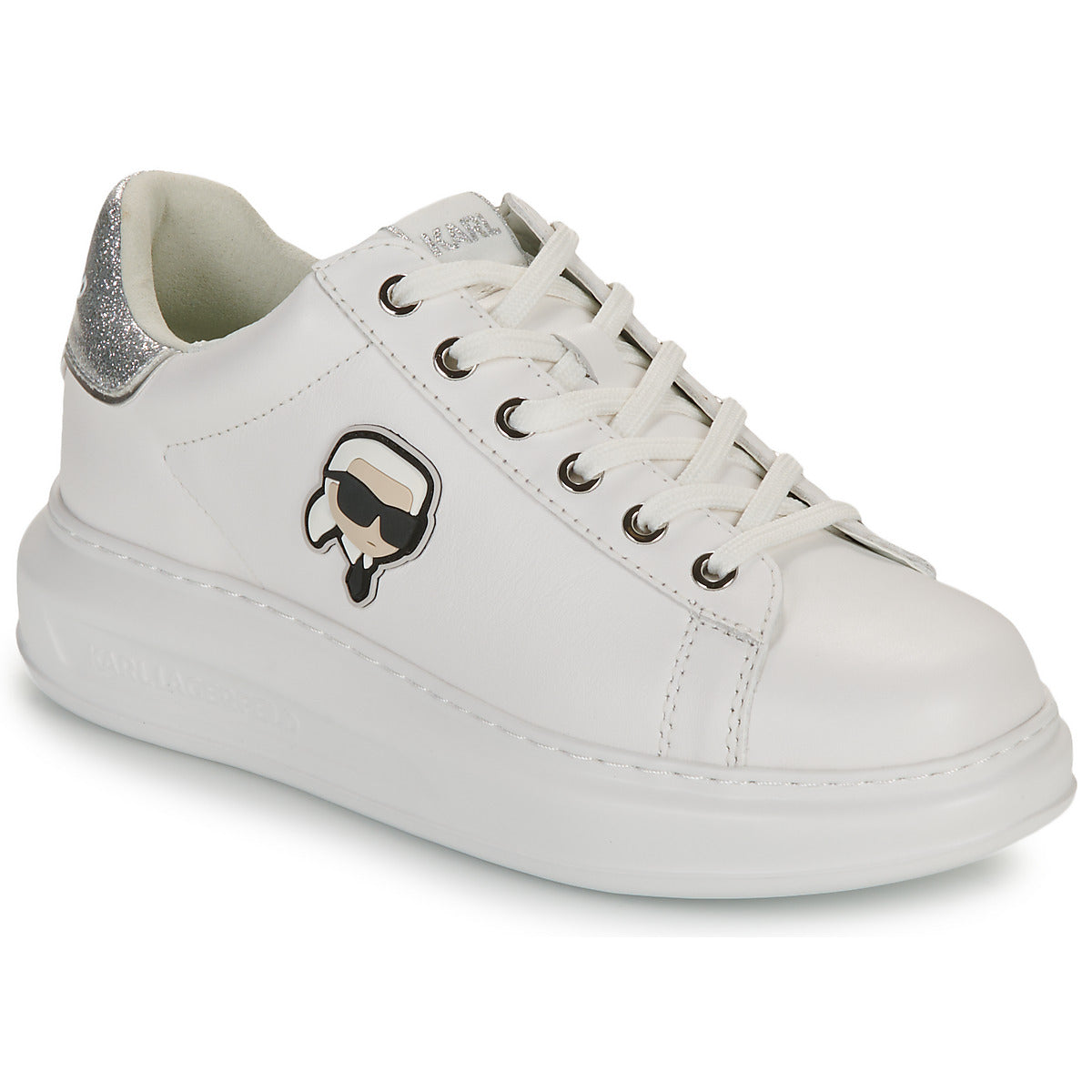 Sneakers basse Donna Karl Lagerfeld KAPRI Karl NFT Lo Lace Bianco