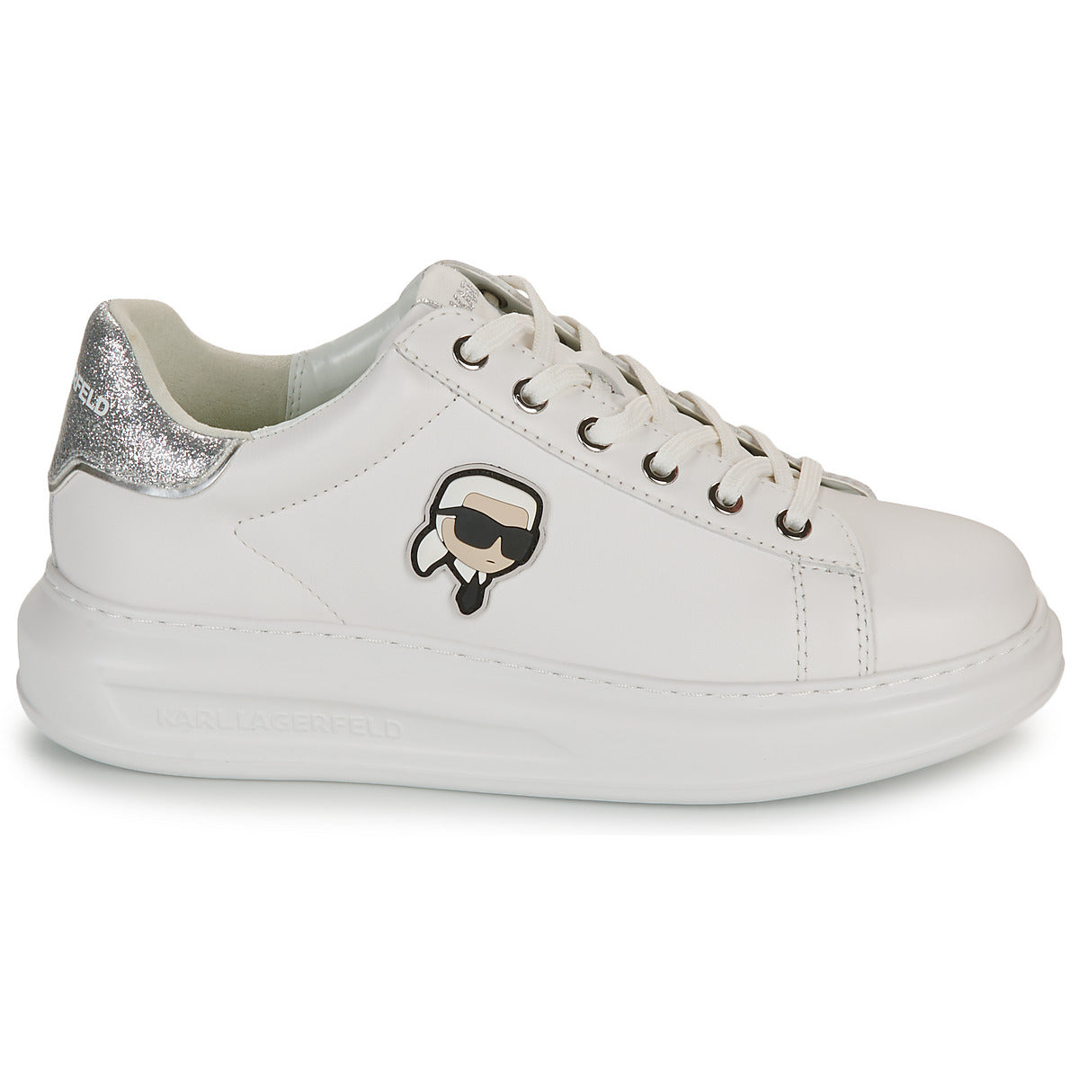 Sneakers basse Donna Karl Lagerfeld KAPRI Karl NFT Lo Lace Bianco