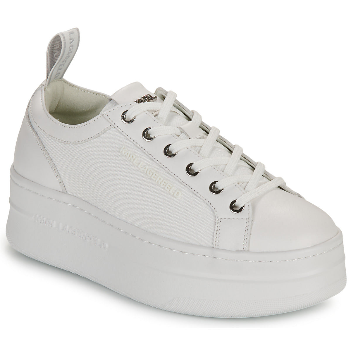 Sneakers basse Donna Karl Lagerfeld  KOBO III Lo Lace  Bianco