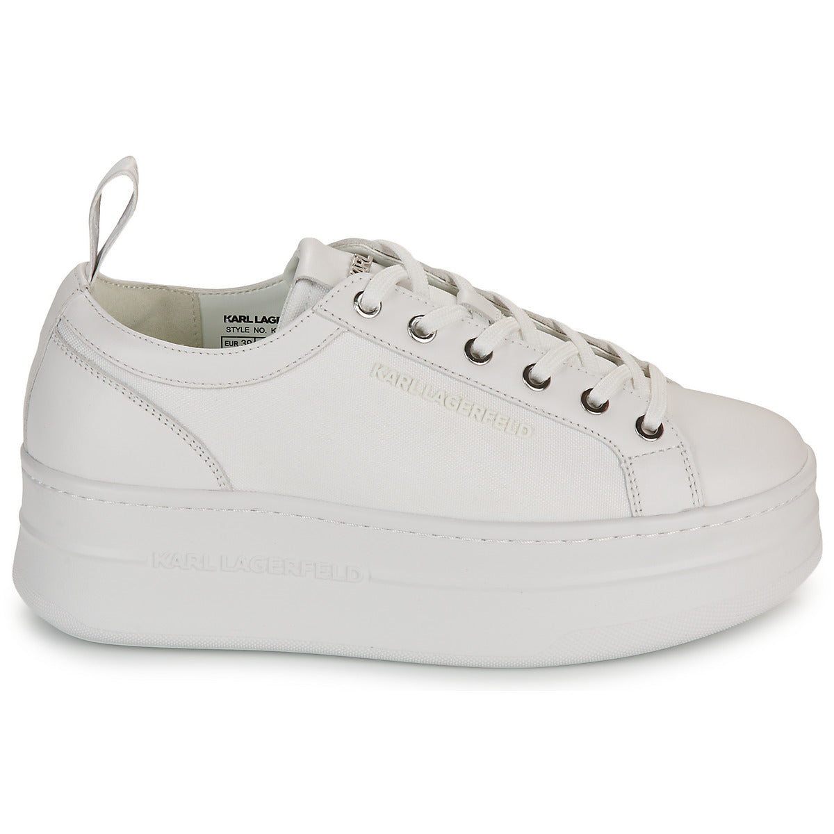 Sneakers basse Donna Karl Lagerfeld  KOBO III Lo Lace  Bianco