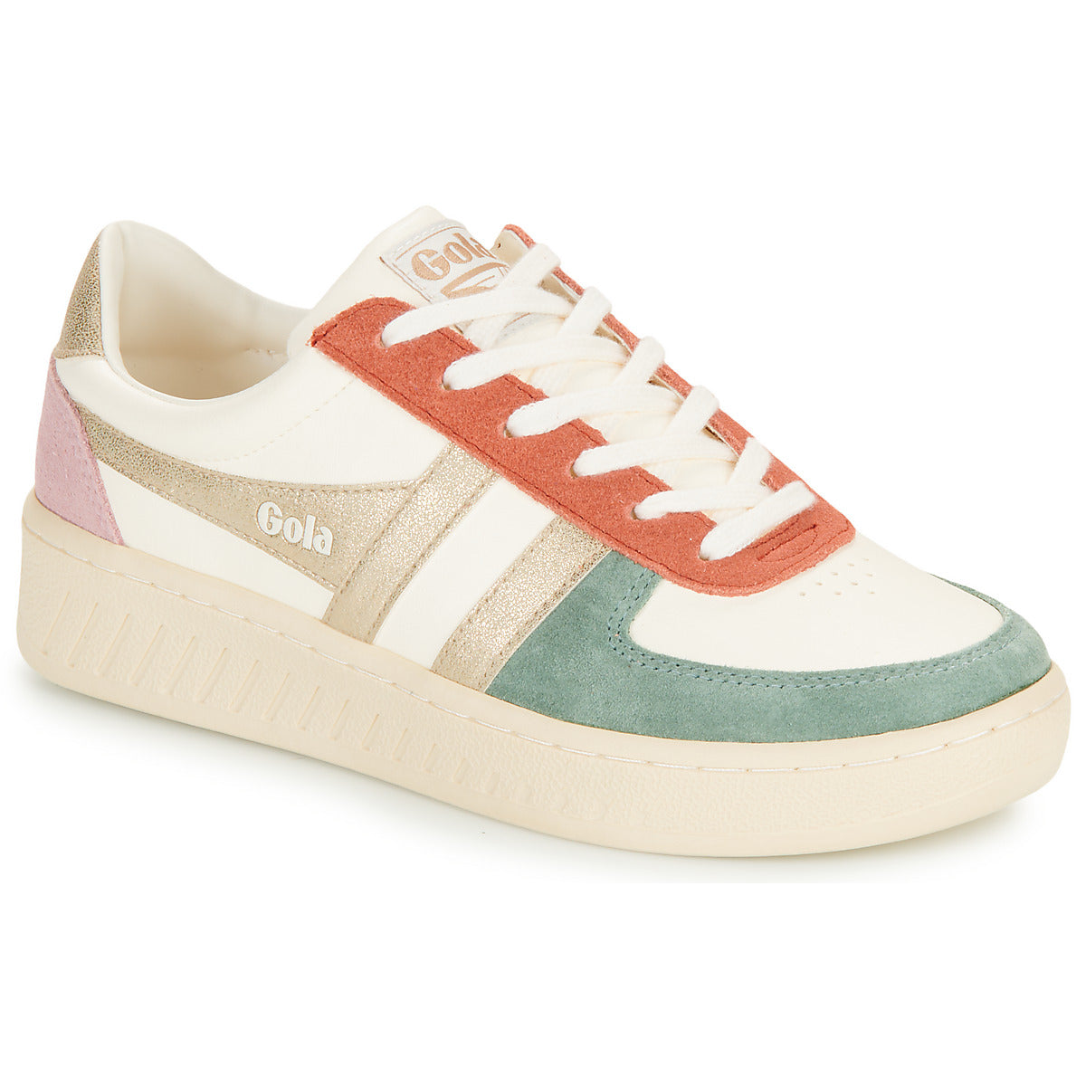 Sneakers basse Donna Gola  Grandslam Quadrant  Beige