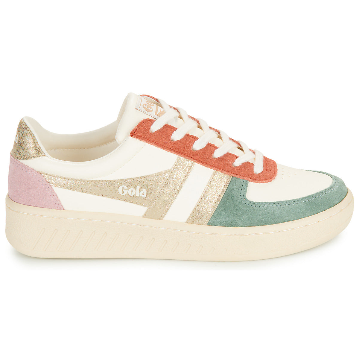 Sneakers basse Donna Gola  Grandslam Quadrant  Beige