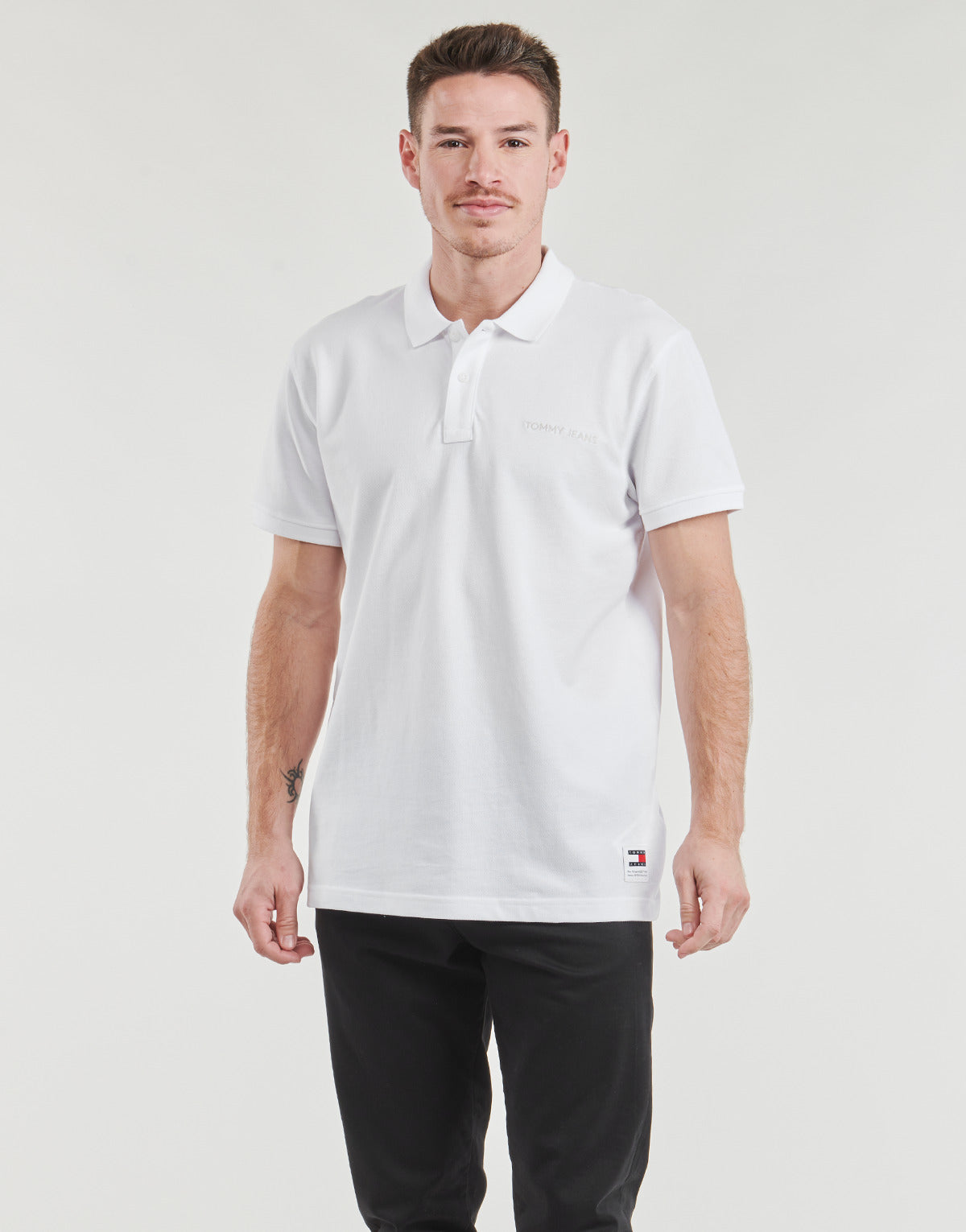 Polo Uomo Tommy Jeans  TJM REG CLASSIC POLO  Bianco