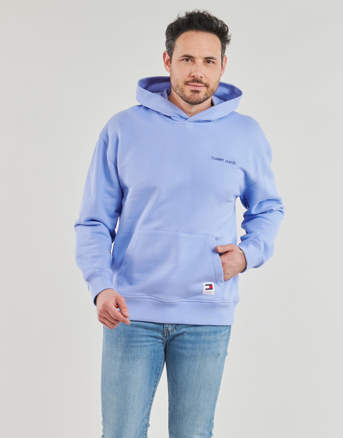 Felpa Uomo Tommy Jeans  TJM RLX NEW CLSC HOODIE  Blu