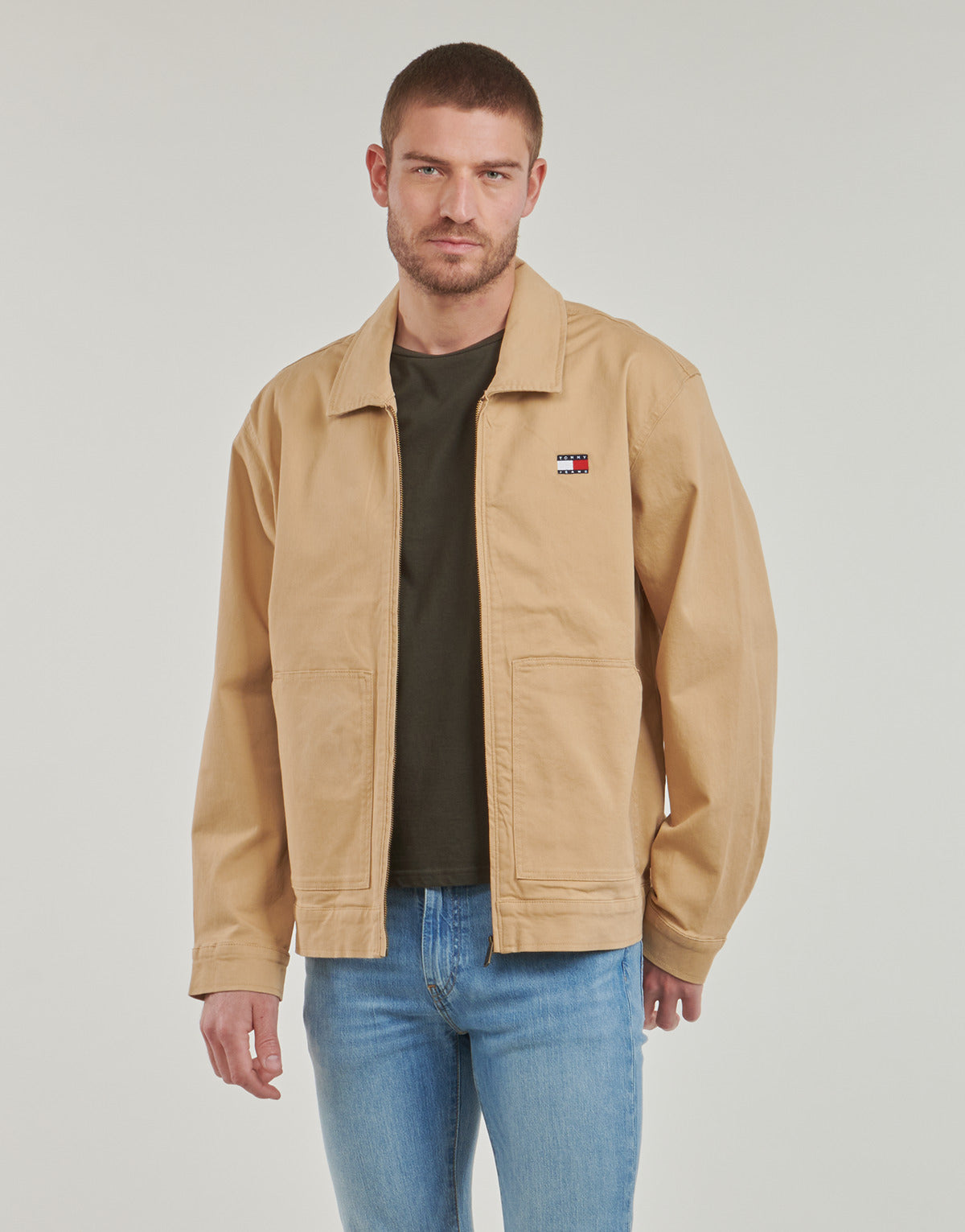 Giubbotto Uomo Tommy Jeans  TJM REG COTTON JACKET  Beige