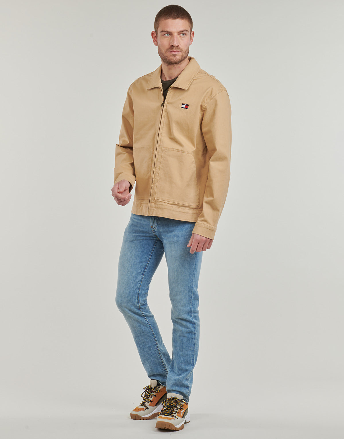 Giubbotto Uomo Tommy Jeans  TJM REG COTTON JACKET  Beige