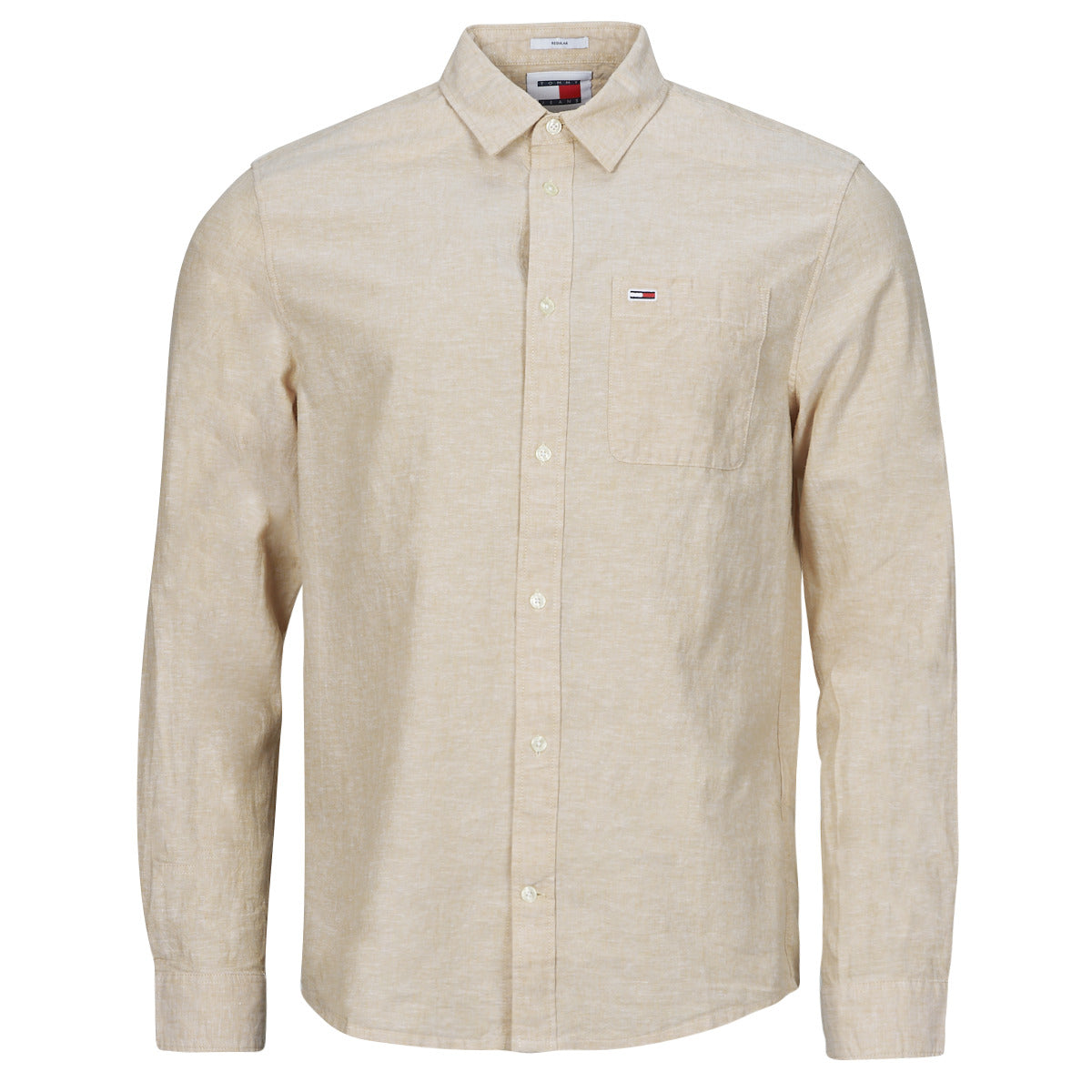 Camicia a maniche lunghe Uomo Tommy Jeans  TJM REG LINEN BLEND SHIRT  Beige