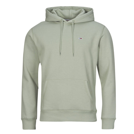 Felpa Uomo Tommy Jeans  TJM REGULAR FLEECE HOODIE  Grigio