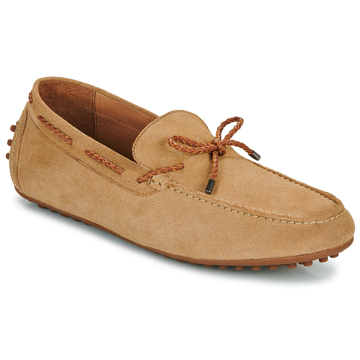 Scarpe Uomo Brett & Sons 4389-VEL-BEGE-COGNAC Marrone