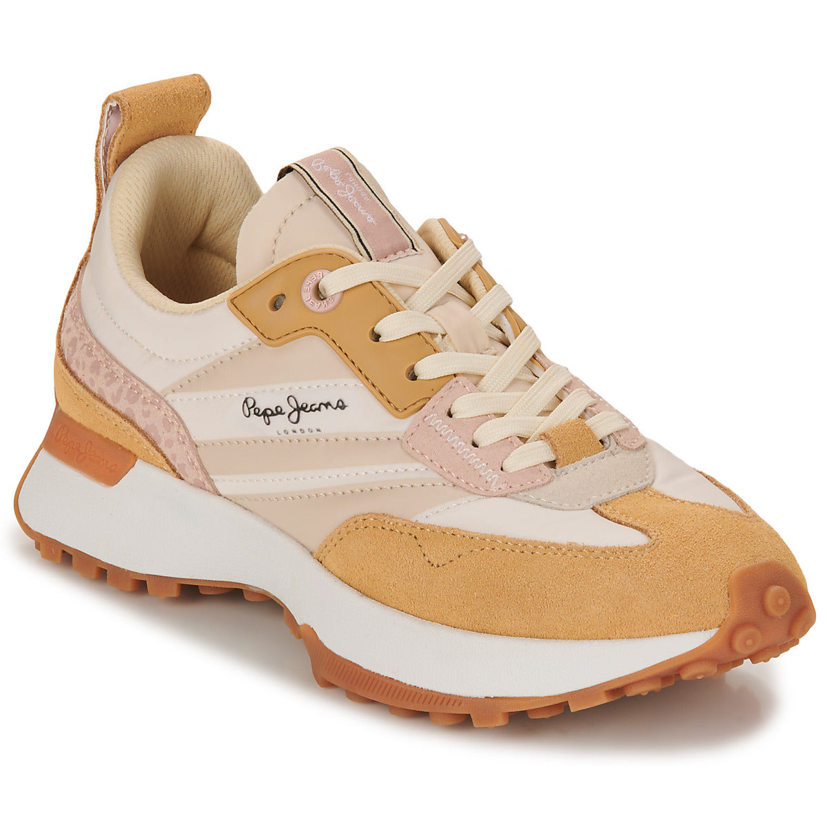 Sneakers basse Donna Pepe jeans  LUCKY PRINT  Beige