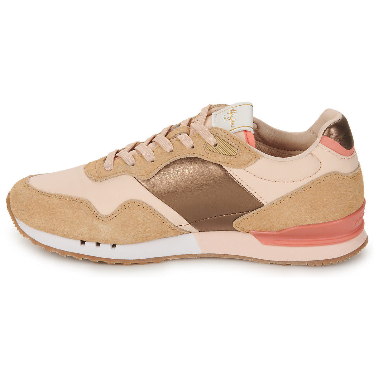 Sneakers basse Donna Pepe jeans  LONDON GLAM W  Beige