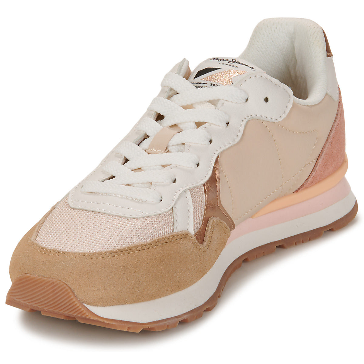 Sneakers basse Donna Pepe jeans  BRIT MIX W  Beige