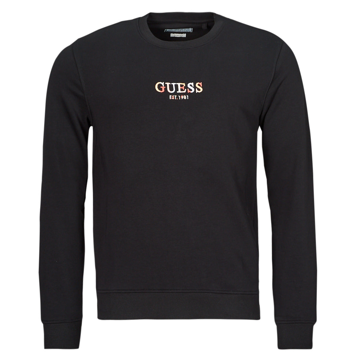 Felpa Uomo Guess  LOGO CN  Nero