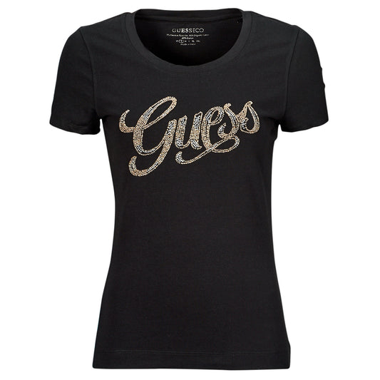 T-shirt Donna Guess  GUESS SCRIPT  Nero