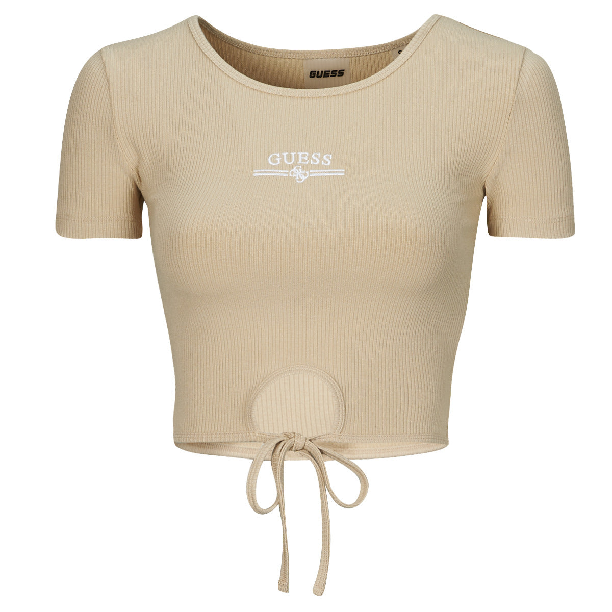 T-shirt Donna Guess  NYRA RIB  Beige