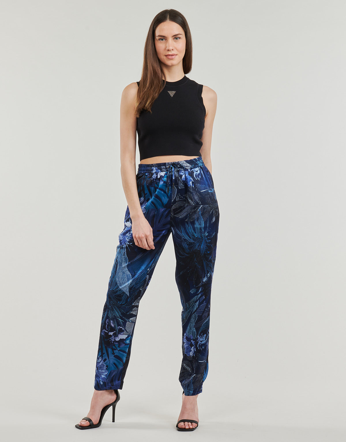 Pantalone Donna Guess  VIOLA JOGGER  Multicolore