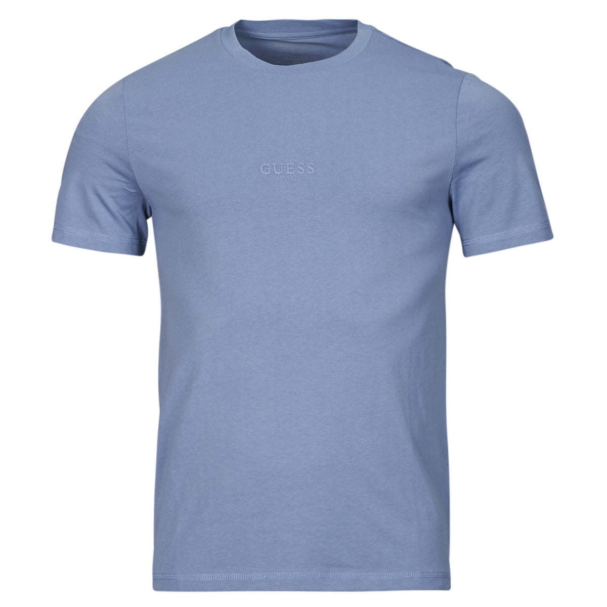 T-shirt Uomo Guess  AIDY CN SS  Blu