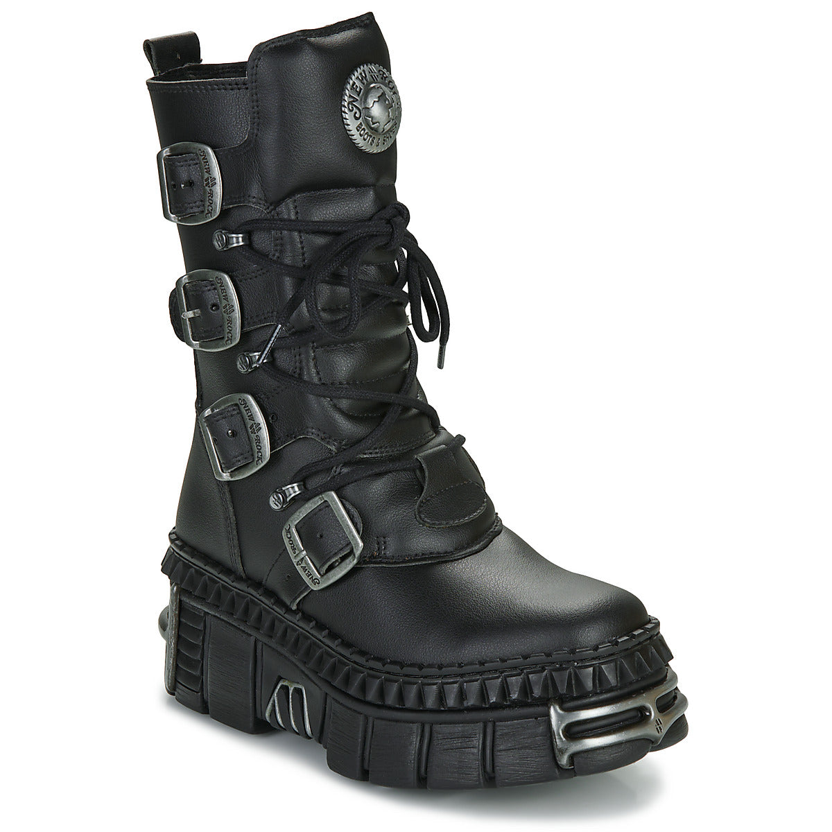 Stivaletti Uomo New Rock  WALL 1473 VEGAN  Nero