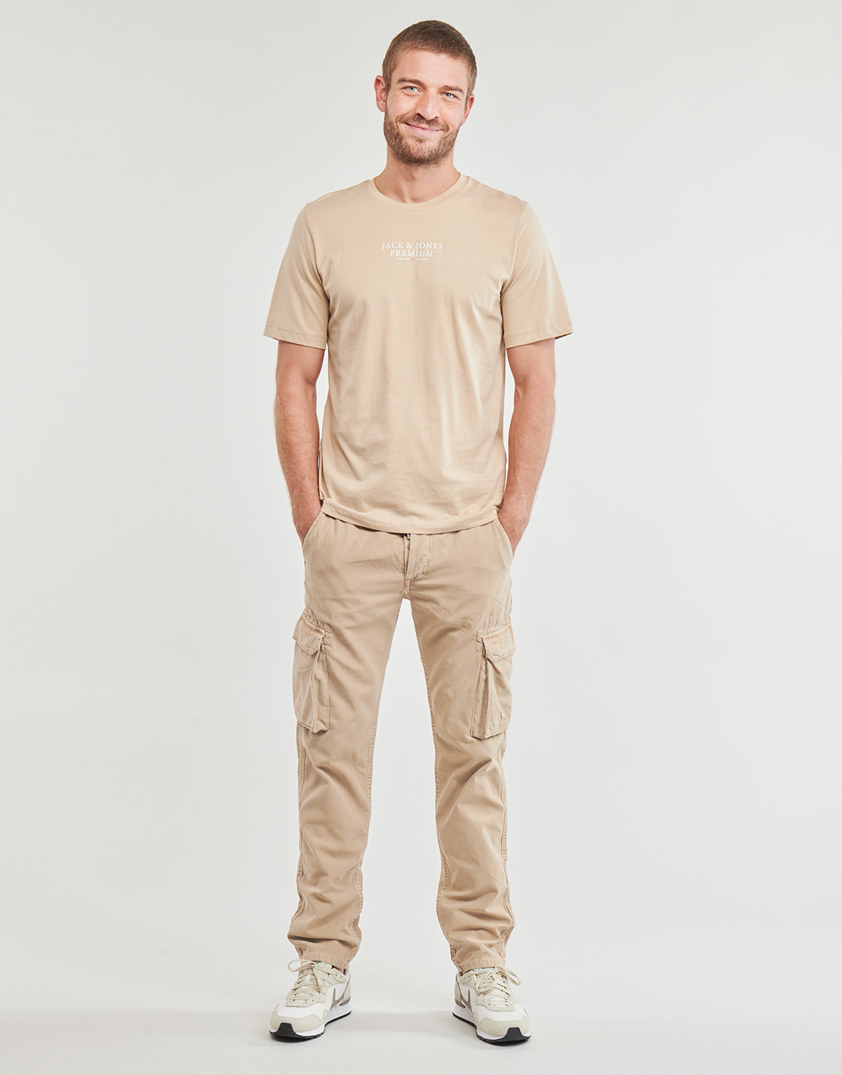 Pantalone Cargo Uomo Le Temps des Cerises  SAMI  Beige