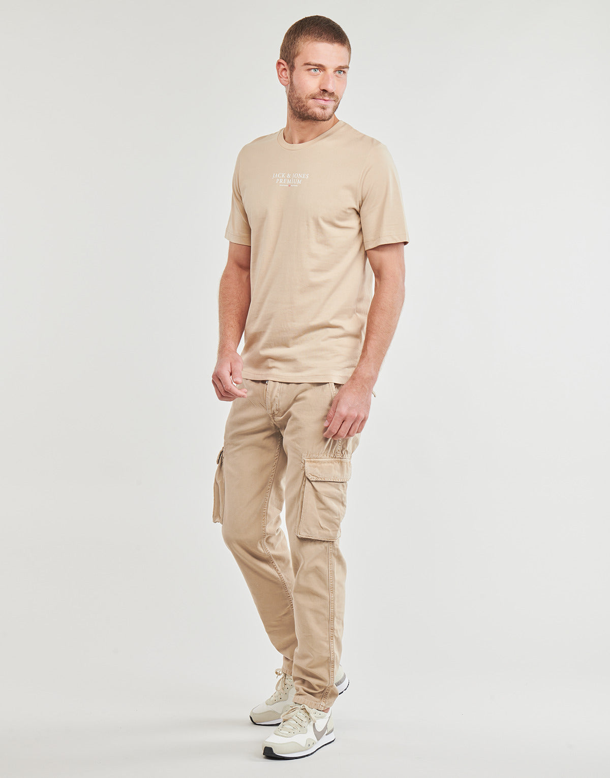 Pantalone Cargo Uomo Le Temps des Cerises  SAMI  Beige